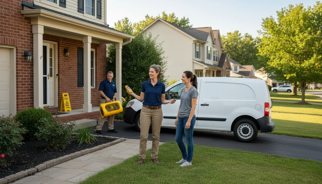 Water restoration image for Home Water Damage Repair in Sunman, IN